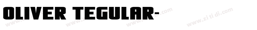 oliver tegular字体转换